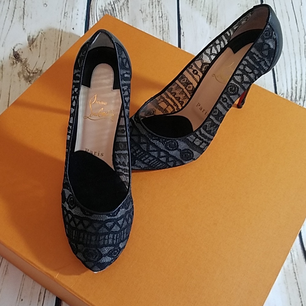 Black Christian Louboutin heels